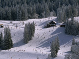 Looking Down Upon Lots of People at a Ski Resort Near Feldberg Mt