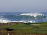 Waves Off Point Joe and Golf Course Green on Seventeen Mile Drive
