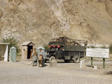 Guards Watch as Truck of Hides Waits to Cross Border into Pakistan
