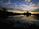 Nose of a Boat Cuts Through the Water on a Trip Down the Toro Morto River  in Brazil