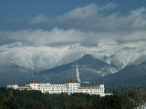 Cloud-Shrouded Mount Washington Frames Mount Washington Hotel