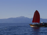 Chinese Junk Sailing the Inside Passage in the Strait of Georgia