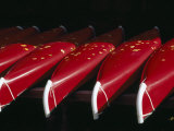 Canoes Await River Runners at a Riverside Outfitter