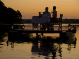 Floating Dinner at Sunset on the Zambezi River