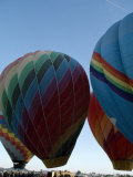 Crowds at a Hot Air Balloon Festival Await Balloon Lift Off