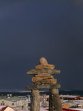 View of the Inukschuk (The Stoneman) Sculpture
