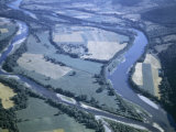 Confluence of Susquehanna and Chemung Rivers Forms Arrowhead of Land