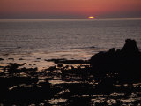 Sunset Seen from a Pacific Coast Beach on the Olympic Peninsula