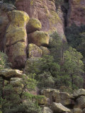 Cliffs Colored with Yellow Lichen in Chiricahua Nat'L Monument