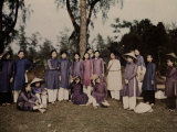 Class of Students Pose for National Geographic Magazine