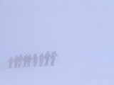 Cross-Country Skiing in Thick Fog at the Seebuck Mtn