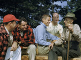 Visitors Talk to a State Park's Elderly Caretaker