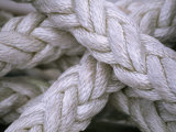Close View of Thick  Weaved Rope