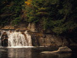 Linville Falls Cascading into a Pool