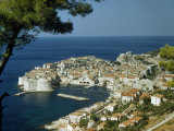 Scenic View of Dubrovnik Harbor and the Adriatic Sea