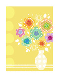 Abstract Flowers in Vase