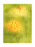 Stylized Yellow Flowers