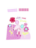 Pink Mouse with Flowers