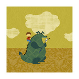 Child on Fire Breathing Dragon