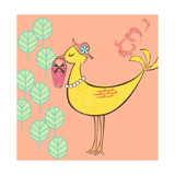 Lucky Duck with Hat and Purse