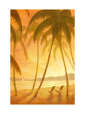 Tropical Beach with Palm Trees