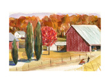 Farm with Red Barn