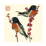 Birds on Branches Staring off