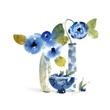 Blue Floral Still Life