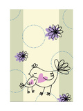 Floral Heart Lovebirds