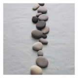 River Stones on Sand