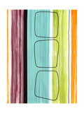 Rounded Squares on Stripes