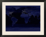 October 23  2000  Global View of Earth's City Lights