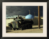 Vehicle Commander Glares into the Military Operations on Urban Terrain Town