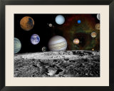Montage of Images Taken by the Voyager Spacecraft