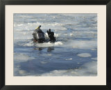 US Navy Diver Signals He is Okay During a Training Mission in the Icy Thames River