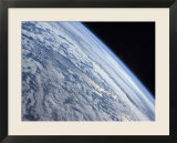 Earth's Horizon Against the Blackness of Space