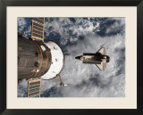 Space Shuttle Atlantis After It Undocked from the International Space Station on June 19  2007