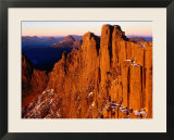Dawn on Du Cane Range  Cradle Mountain-Lake St Clair National Park  Tasmania  Australia