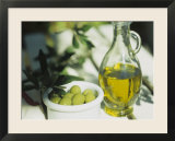 Olive Oil and Green Olives