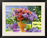 Arrangement of Roses and Lilac