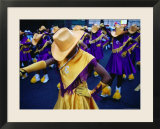 Marching Girls Participate in International District Parade  Seattle  Washington  USA