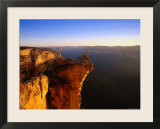 Hanging Rock Overlooking the Grose River Gorge Near the Town of Blackheath  Australia