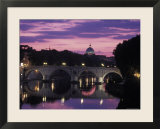 Saint Peter's Basilica Church and the Tiber River  Rome  Italy