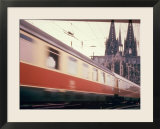 Eurailpass in Europe: Germany's Parsifal Express Speeding Past Cologne Cathedral