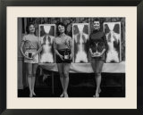 Winning Models Marianne Baba  Lois Conway and Ruth Swensen During a Chiropractor Beauty Contest