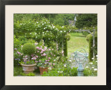 Rose Garden with Wooden Trellis  Little Malvern Court Worcester