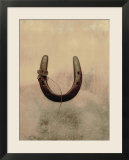 Lucky Horse Shoe on Dusty Rose Metallic III