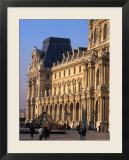 Louvre Museum and Smaller Pyramid  Paris  Ile-De-France  France