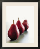 Traveling Pears in Red
