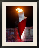 Beijing Olympics Opening Ceremony  Olympic Torch Burning  Beijing  China